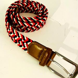 Red, White, Navy Men’s Golf Belt - Fits 32-33” Waist